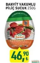 BANVİT PİLİÇ SUCUK 250 G fiyat ve kampanya bilgisi